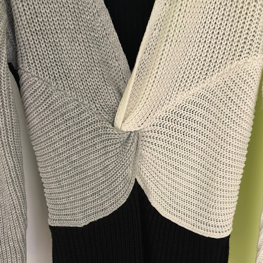 Colorblock Knit Sweater Dress - Picture 2 of 3